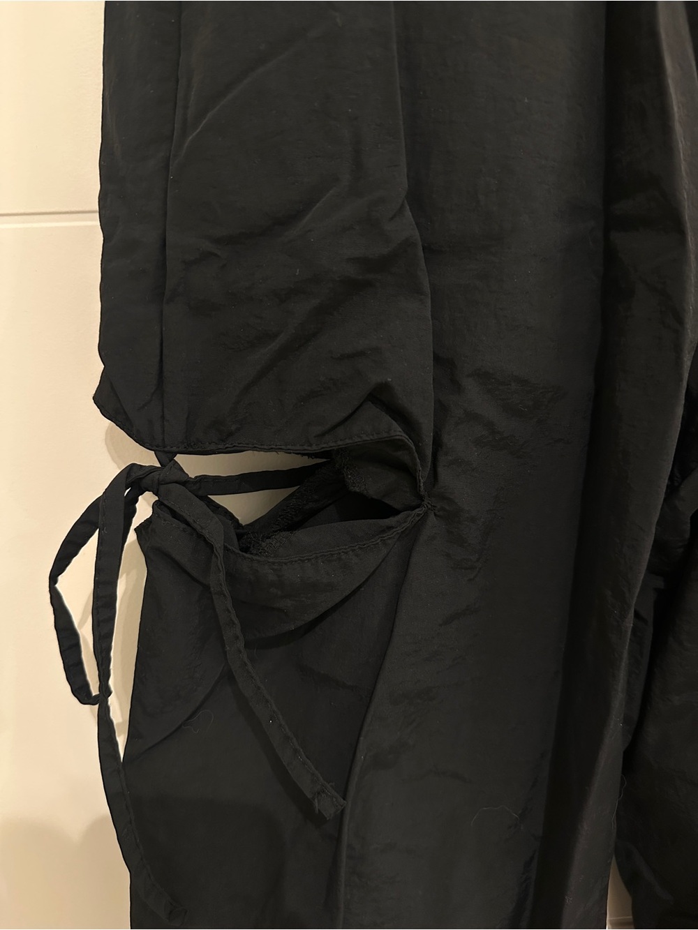 Zenith Black Drawstring Cargo Pants - Picture 4 of 7